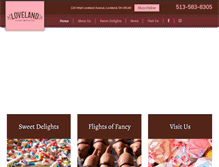 Tablet Screenshot of lovelandsweets.com